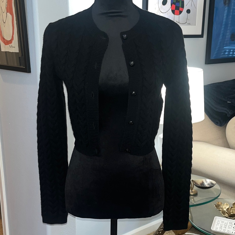 Max Mara Cable Knit Cashmere/Wool Blend Cardigan- Never Worn Tags On Size: S
